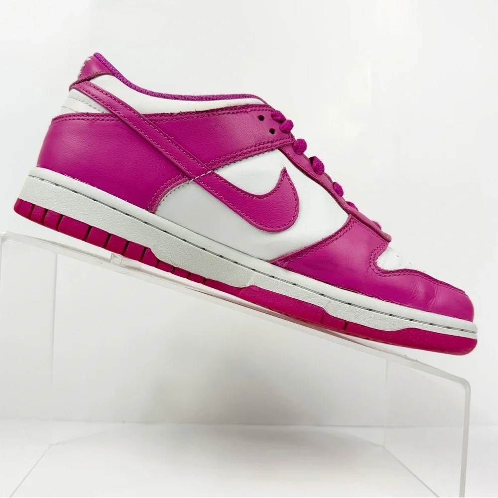 Nike Dunk Low‎ Fuchsia Pink & White 5.5 - Picture 6 of 8